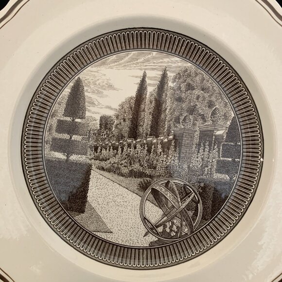 Wedgwood Collector Plate Garden Club of America Types of Gardens English 10.5" - Picture 2 of 7